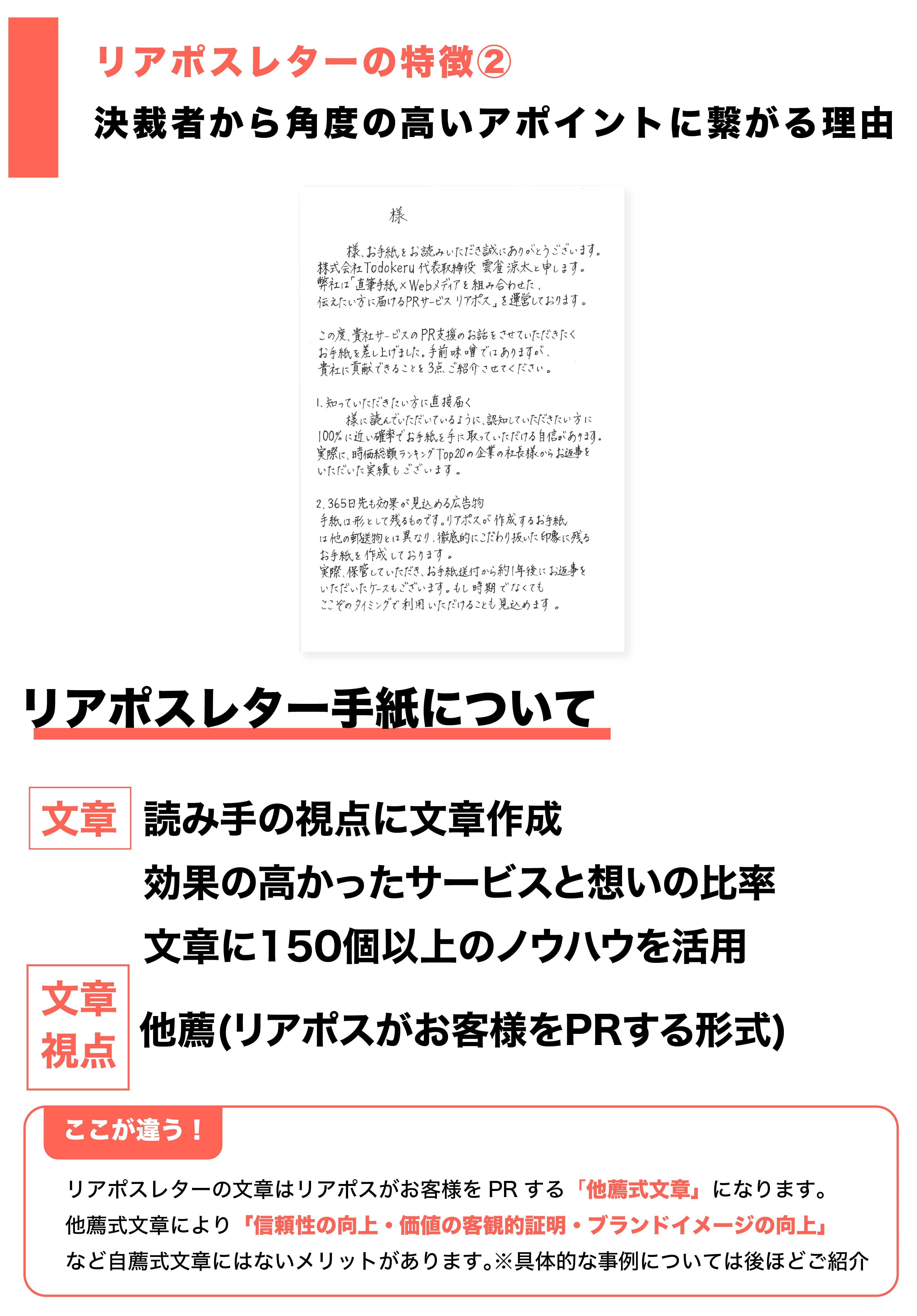 手紙営業/採用代行　株式会社Todokeru